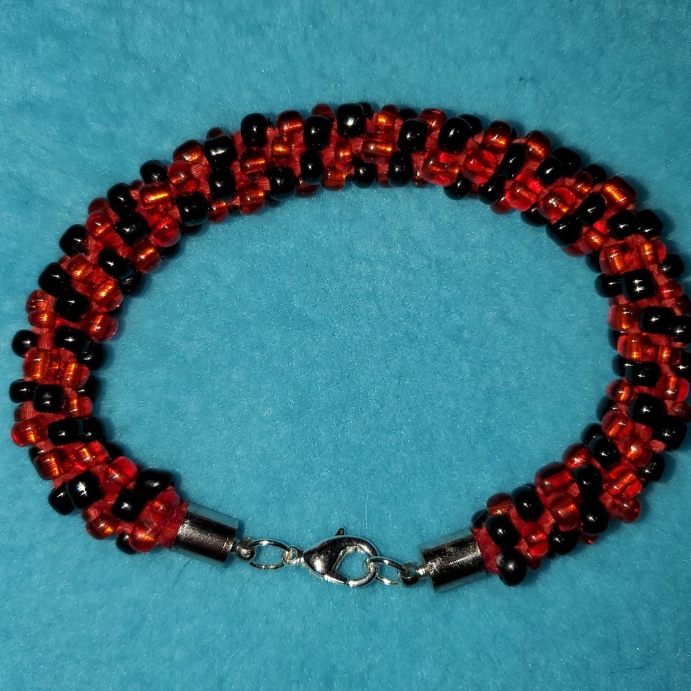 Japanese beaded kumihimo bracelet